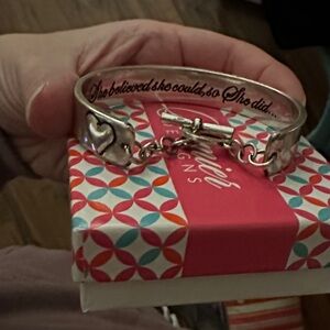 Premier Designs Silver Inspirational Bracelet